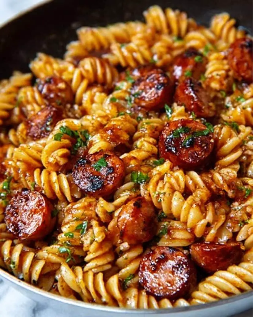 One-Pot Bold Honey BBQ Sausage Pasta Recipe