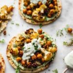 Roasted Veggie Pitas with Creamy Avocado Dip Recipe