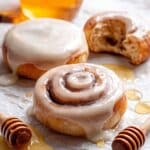 Glazed Homemade Honey Buns Recipe