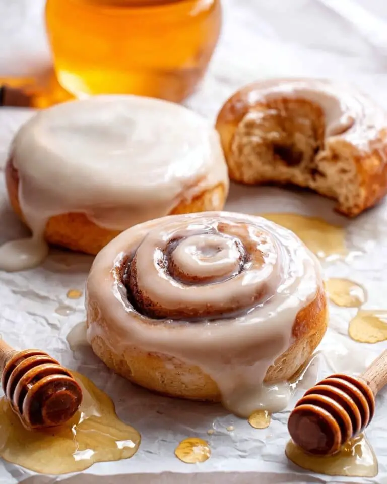 Glazed Homemade Honey Buns Recipe