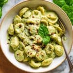 Cottage Cheese Creamy Pesto Pasta Recipe