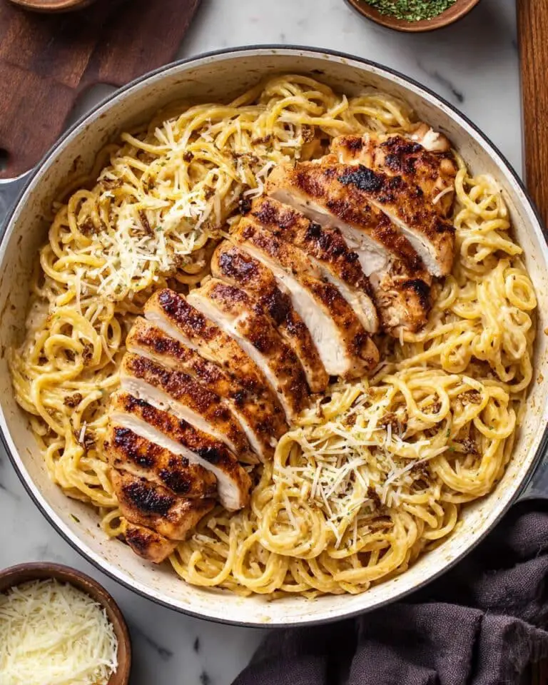 Sticky Honey Garlic Chicken Pasta Recipe