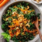 10-Minute Ginger Carrot & Kale Salad Recipe