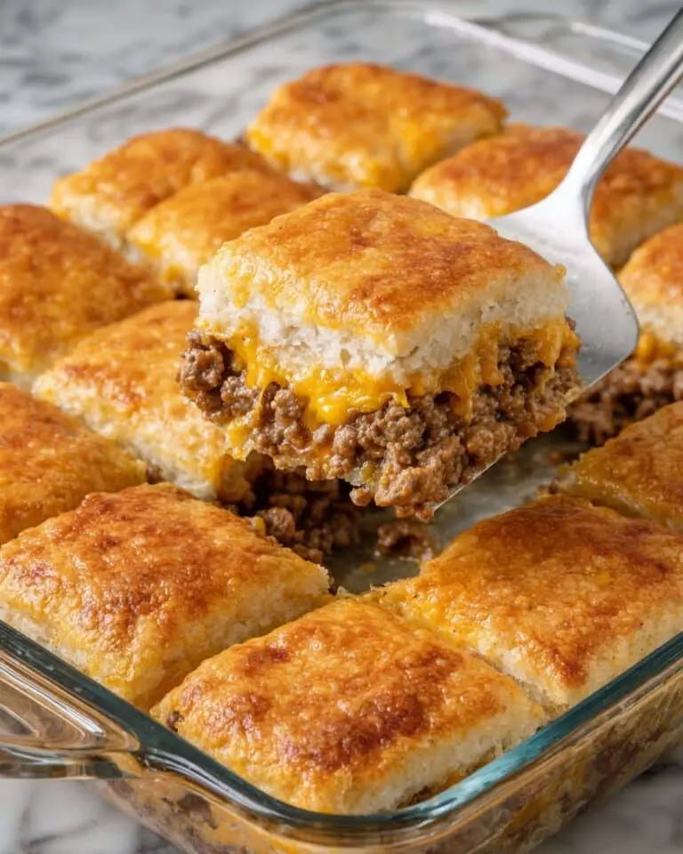 4-Ingredient Savory Beef Crescent Bake Recipe