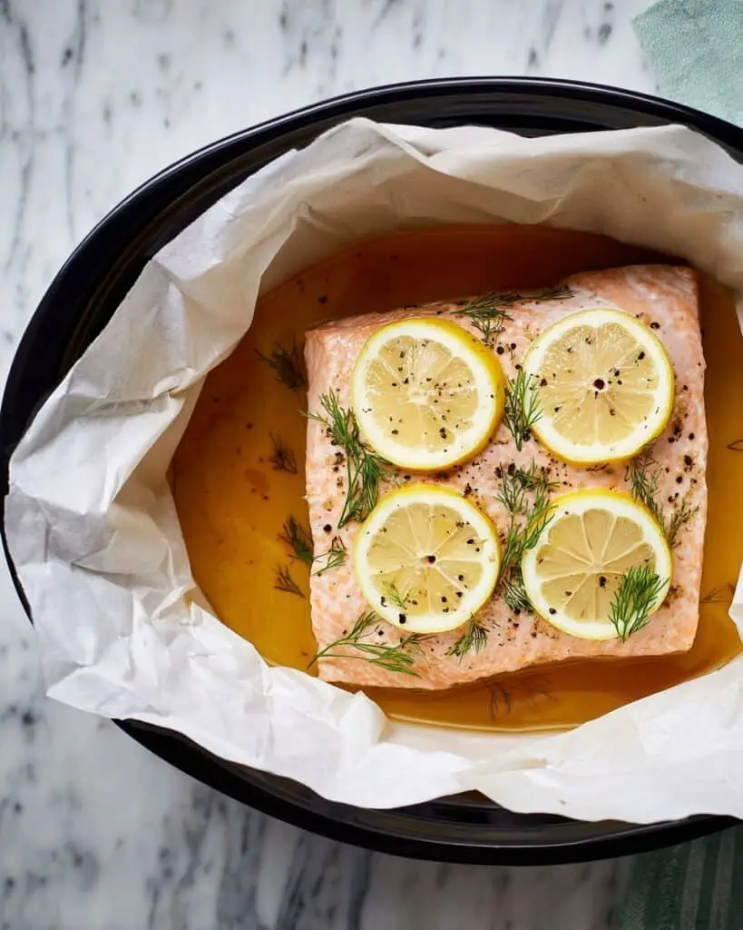 Slow-Cooker Lemon Dill Salmon Recipe