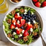 Summer Berry Salad with Feta and Candied Pecans Recipe