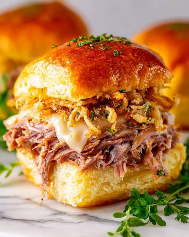 Easy French Dip Sliders Recipe