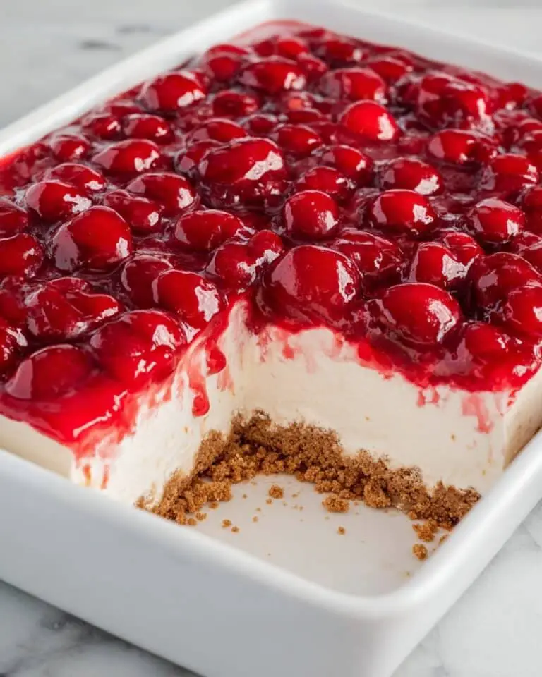 Easy No Bake Cherry Cheesecake Recipe