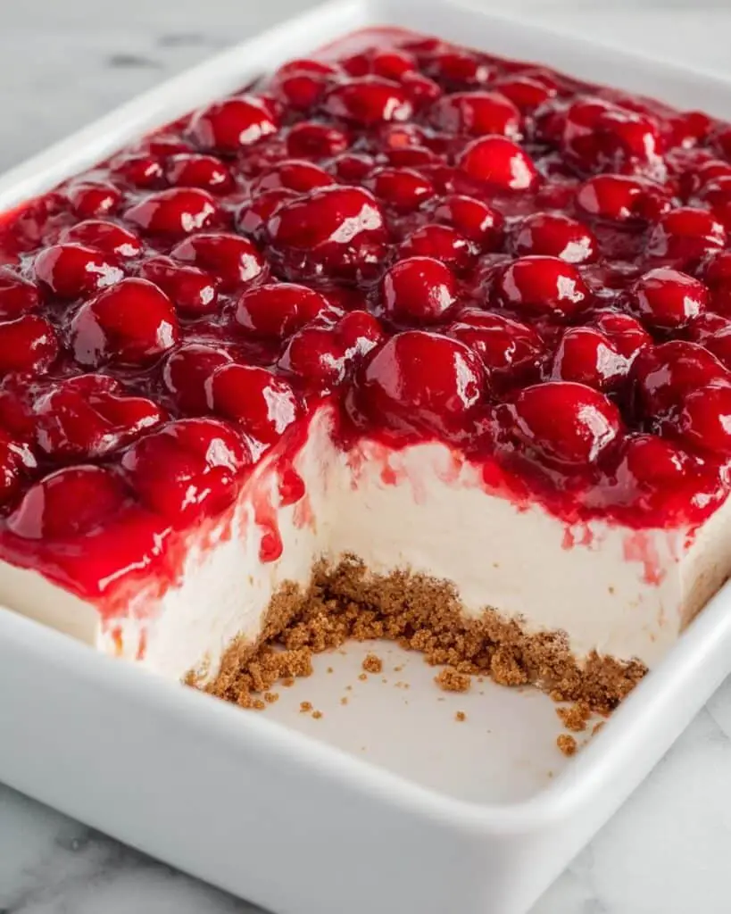 Easy No Bake Cherry Cheesecake Recipe