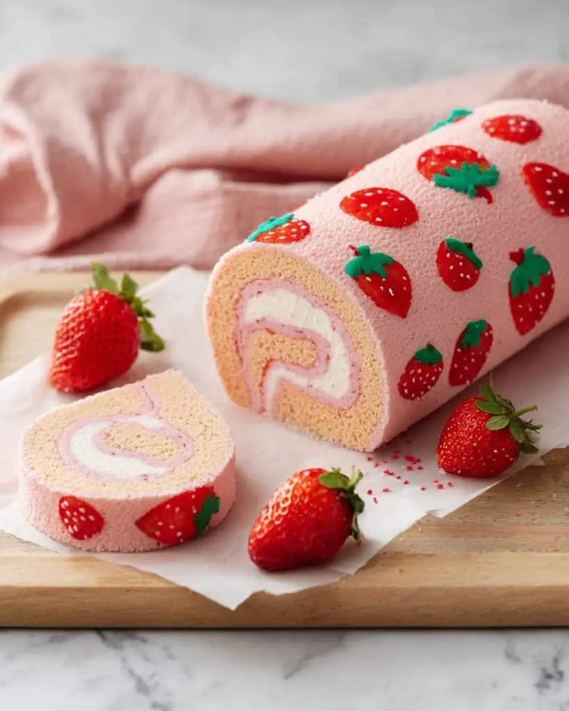 Easy Strawberry Cake Roll Recipe