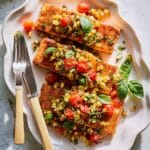 Crispy Salmon with Summer Succotash Recipe