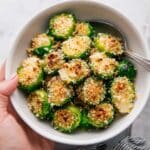 Cheesy Roasted Brussels Sprouts with Panko Breadcrumbs Recipe