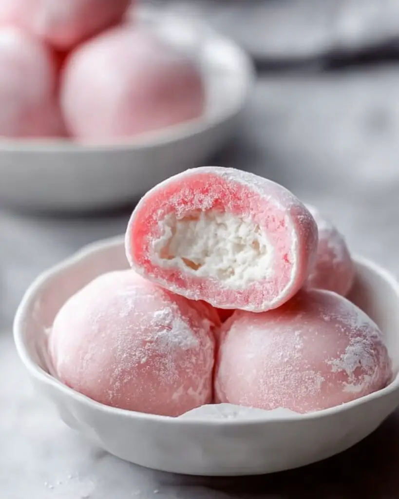 Moist and Chewy Mochi Ice Cream Bites Recipe