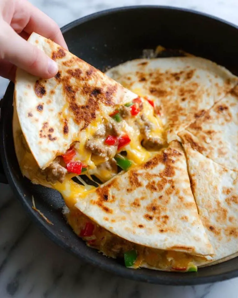 Chicken and Cheese Quesadillas with Bell Peppers and Red Onion Recipe