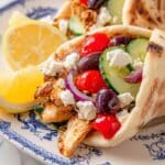 Greek Chicken Flatbreads Recipe