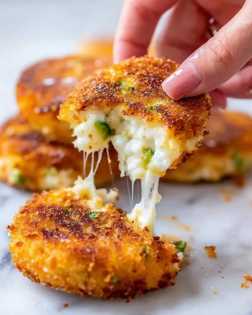 Cheesy Potato Pancakes with Mozzarella and Chives Recipe