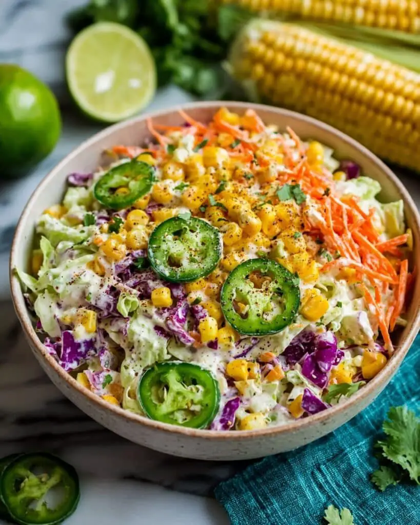 Mexican Street Corn Coleslaw Recipe