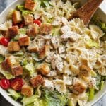 Easy Chicken Caesar Pasta Salad Recipe