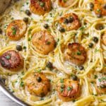 Callop Spaghetti in Creamy Lemon Garlic Sauce Recipe