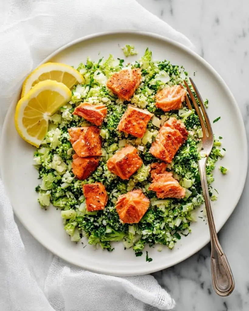 Air Fryer Lemon Garlic Butter Salmon Bites Recipe