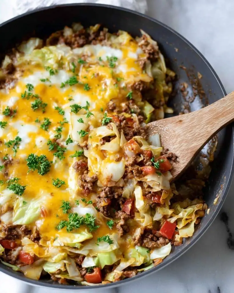 Healthy Low Carb Unstuffed Cabbage Casserole Recipe