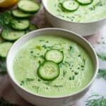 Cold Cucumber Soup with Yogurt, Lemon, and Dill Recipe