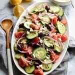 Greek Cucumber Salad with Feta and Lemon Vinaigrette Recipe