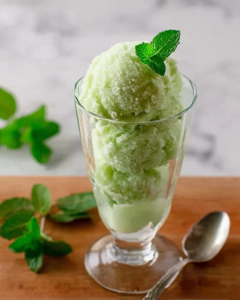 Cucumber Mojito Sorbet Recipe