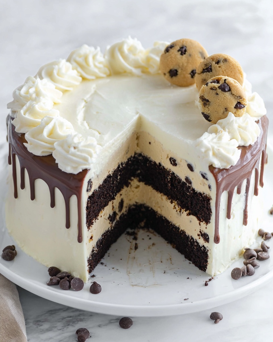 Ice Cream Cake with Chocolate Cookie Crunch and Fudge Layer Recipe