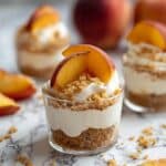 Peach Cobbler Cheesecake Cups Recipe
