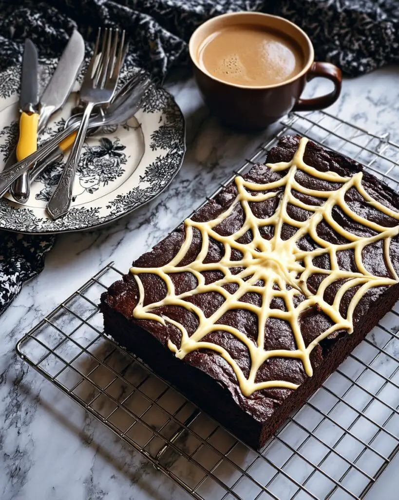 Spider Web Brownies Recipe