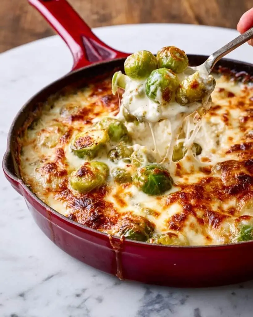 Cheesy Brussels Sprouts Casserole Recipe