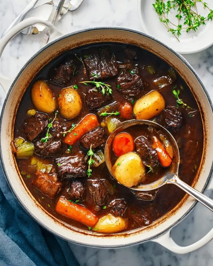 Simple Beef Stew (Without Wine) Recipe