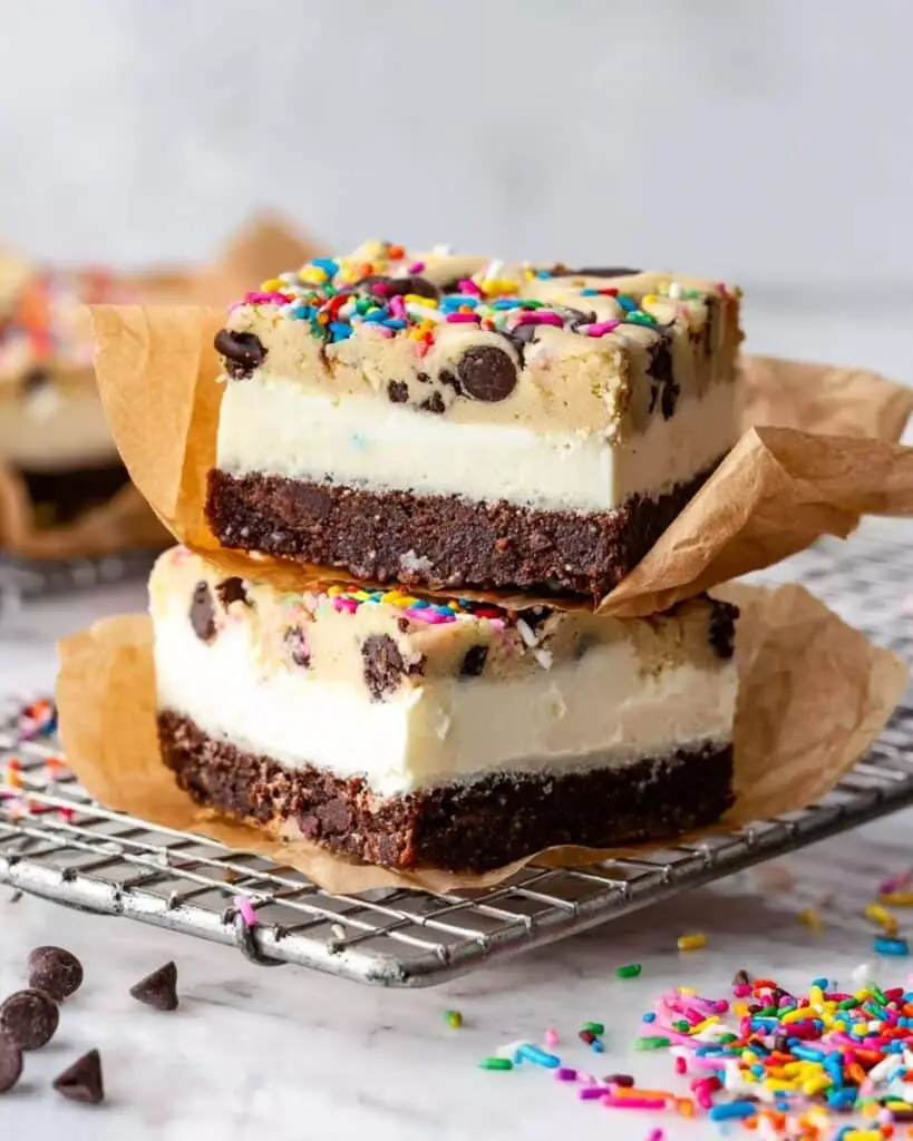 Brownie Cookie Dough Ice Cream Sandwiches Recipe