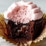 Nutella Stuffed Chocolate Raspberry Cupcakes Recipe