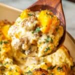 Crock Pot Sausage Gravy Biscuit Casserole Recipe