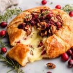 Cranberry Brie Bread Bowl with Candied Pecans Recipe