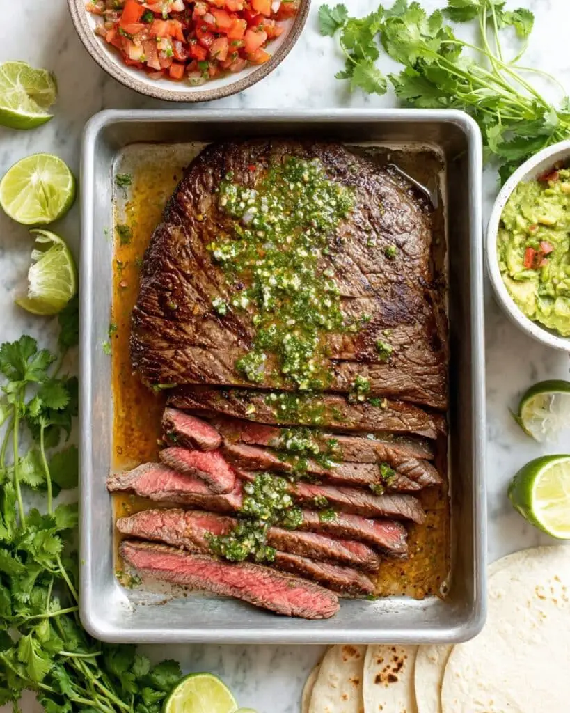 Juicy and Flavorful Carne Asada with Cilantro Marinade Recipe