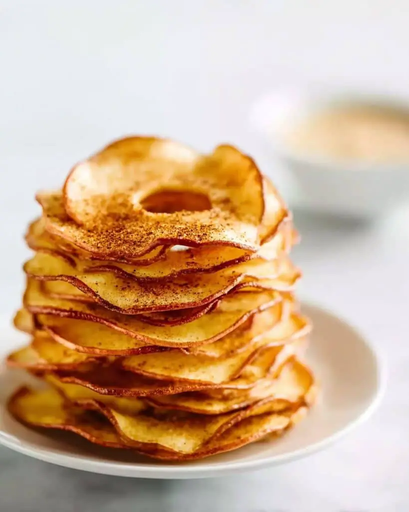 Cinnamon Sugar Baked Apple Chips Recipe