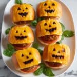 Frightfully Delicious Jack-o’-Lantern Cheeseburgers Recipe