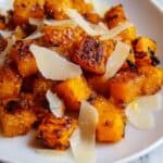 Pan-Seared Butternut Squash with Balsamic & Parmigiano Shards Recipe
