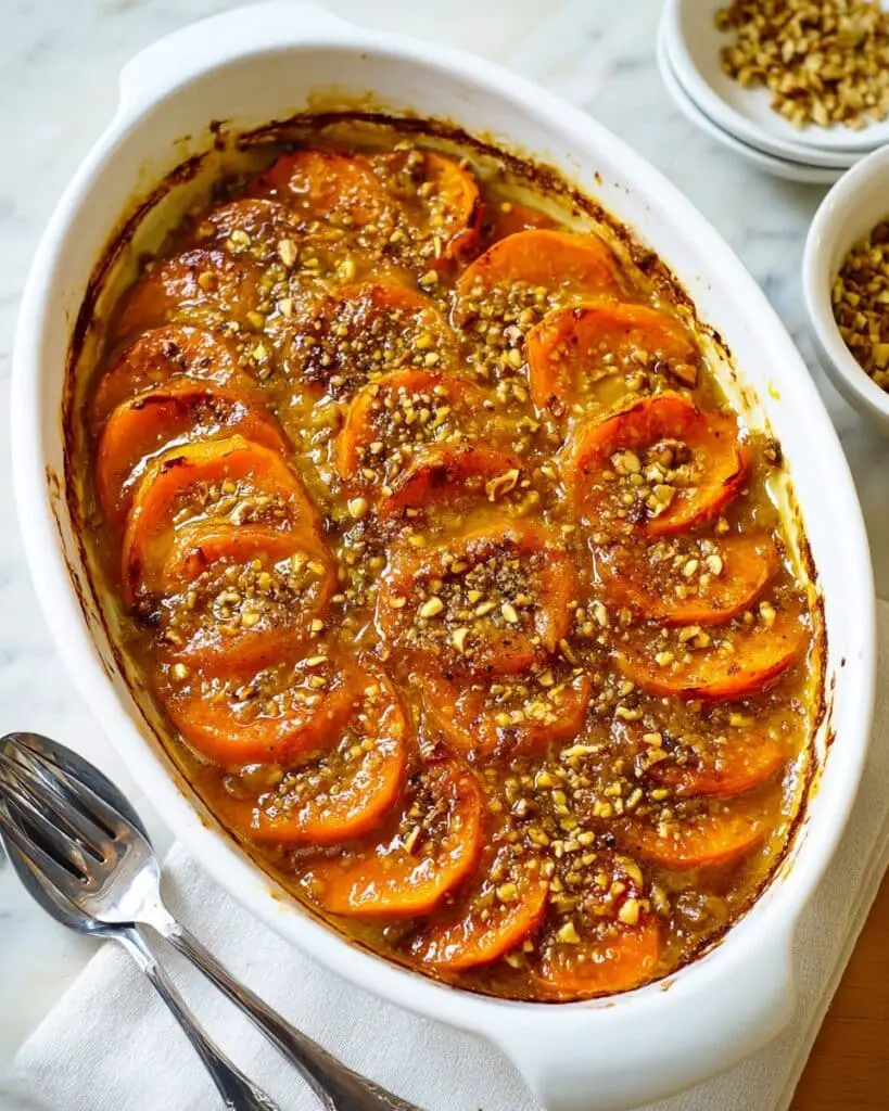 Praline Sweet Potatoes Gratin Recipe