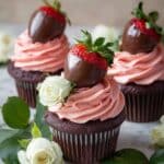 Chocolate Covered Strawberry Cupcakes Recipe