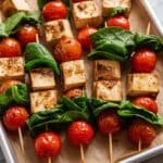 Marinated Mozzarella Tomato Basil Skewers Recipe