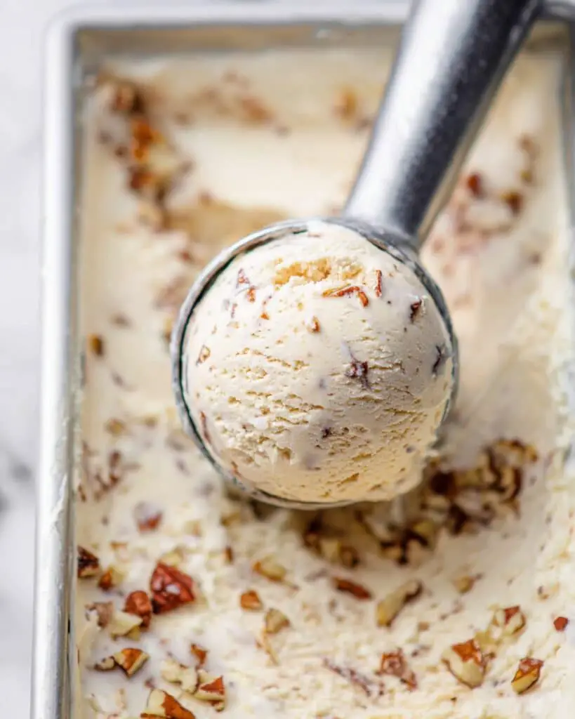 No Churn Butter Pecan Ice Cream Recipe