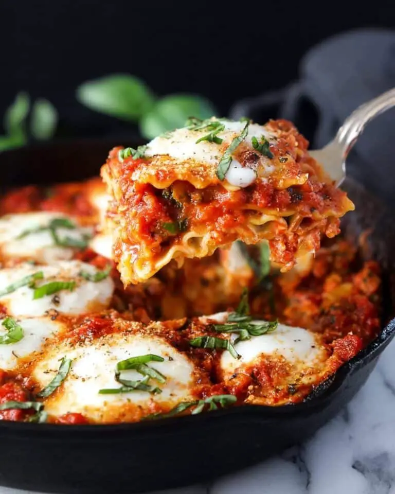 Skillet Lasagna with Spinach and Summer Squash Recipe