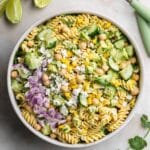 Fresh & Healthy Cilantro Lime Pasta Salad (Super Creamy!) Recipe