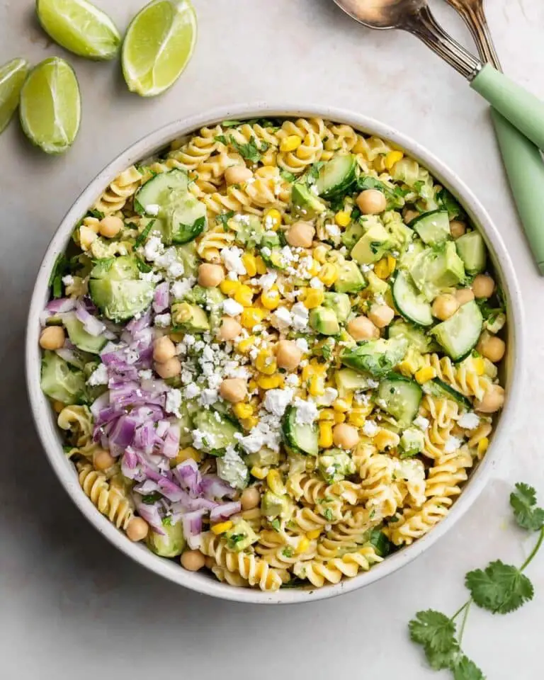 Fresh & Healthy Cilantro Lime Pasta Salad (Super Creamy!) Recipe