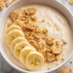 Banana Pudding Greek Yogurt Bowl with Graham Cracker Crumbs Recipe