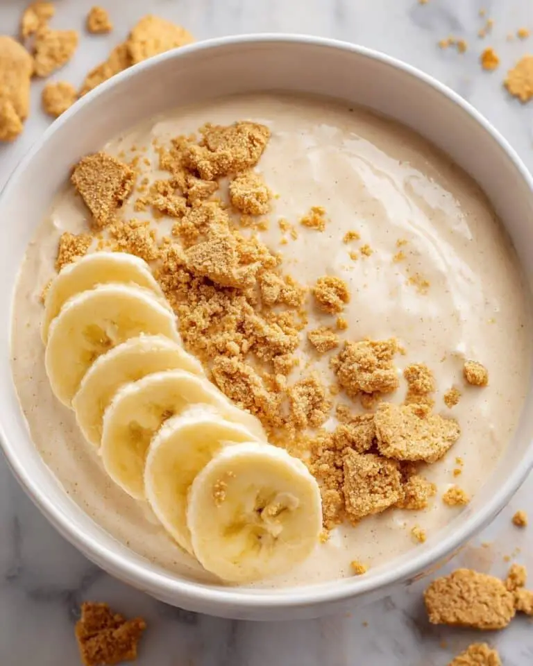Banana Pudding Greek Yogurt Bowl with Graham Cracker Crumbs Recipe